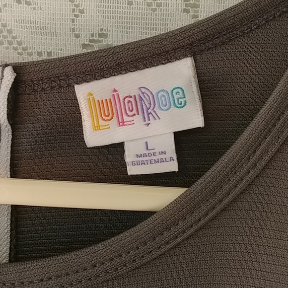 Grey LULAROE Dress Size Large. - Picture 6 of 10